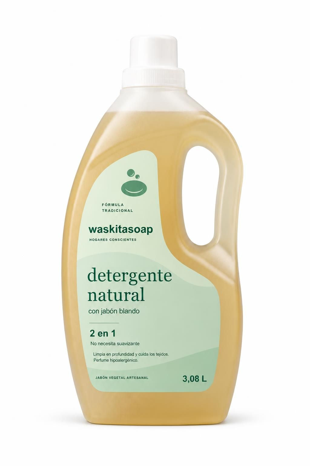 Detergente para lavadora con jabón natural 3L