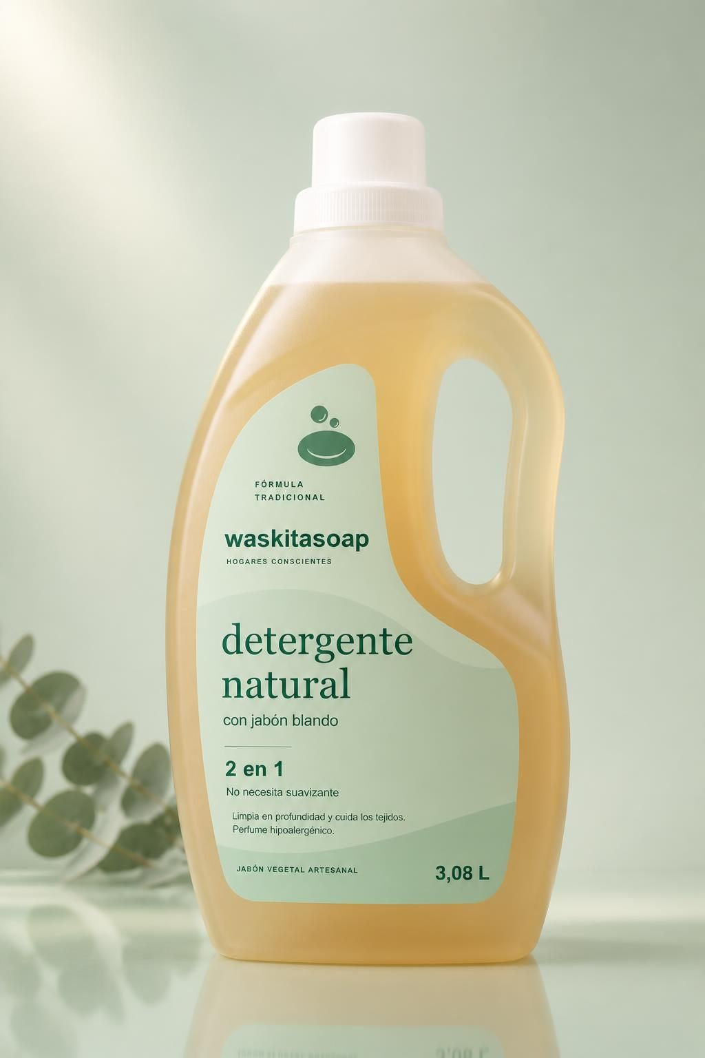 Detergente para lavadora con jabón natural 3L